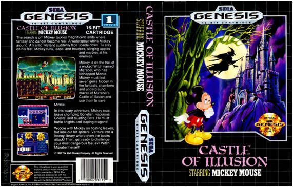 Capa de Castle of Illusion para o console Mega Drive (Genesis)