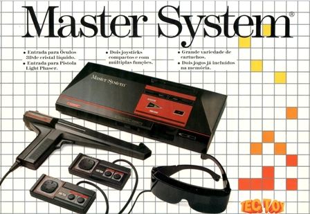 Master System I com seus acessórios