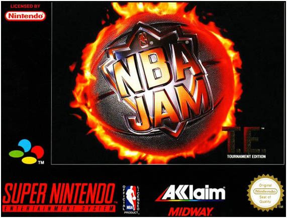 Caixa de NBA JAM para Super Nintendo