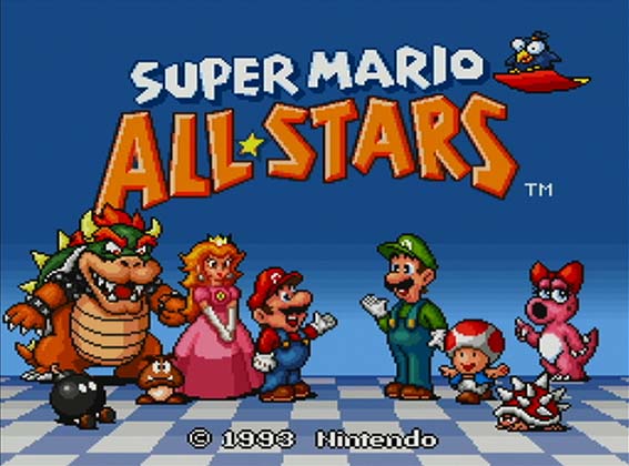 Caixa de Super Mario All Stars