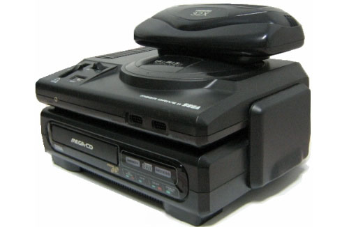 Mega/SEGA CD Acoplado a versão 1 do Mega Drive