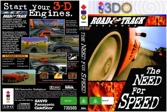 Caixa de Need for Speed para 3DO