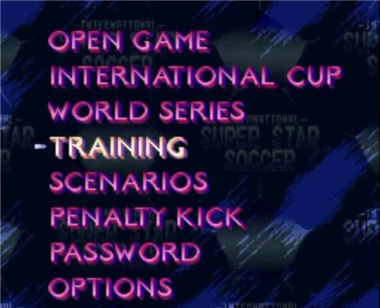 Menu do jogo