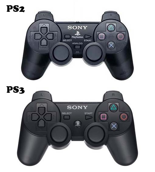 Dual Shock 2 e Dual Shock 3